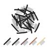 24 Pcs 7-Teeth Wig Combs to Secure Wigs to Hair for Making Wig Caps Accessories Tools (Black) view 1
