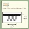24 Pcs 7-Teeth Wig Combs to Secure Wigs to Hair for Making Wig Caps Accessories Tools (Black) view 2