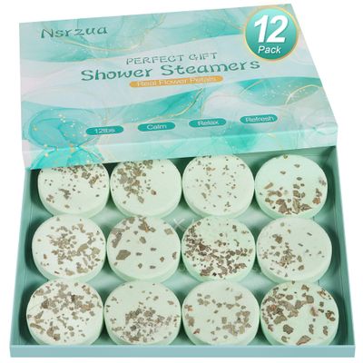 Shower Steamers Aromatherapy Birthday Gifts for Women-12 Pack Mothers Day Gifts,Gifts for Grandma,Wife,Mothers,Stress Relief and Relaxation Gifts for Women and Men,Created Your Own Home SPA