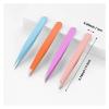 Eyebrow Tweezers Fine Hairs Puller Beard Hair Removal Plucker Stainless Steel Eye Brow Clips Makeup Tool(Purple Slant Tip) view 2