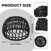 2 Pcs Tubi Hair Wrap Hair Nets For Sleeping Mesh Crochet Hair Net Snood Hat Sleep Cap Shower Cover Ornament Hair Wrap Nets For Women Sleep Black Mesh Crochet Hair Net For Women Black And Gray view 2