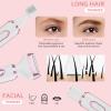 Electric Razors Shaver for Women Painless 4 in1 Women Shaver Cordless Rechargeable Facial Eyebrow Razors & Nose Hair Trimmer Lips Body Bikini Trimmer for Womens Grooming Kit 3028 White view 2