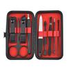 8KLANMMQ 9pcs/Set Nail Clippers Manicure Pedicure Set Portable Travel Stainless Steel Nail Cutter Tool Kit (Color : Red, Size : 10.8 * 2.2 * 6cm) (Red 10.8 * 2.2 * 6cm) view 1