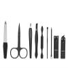 8KLANMMQ 9pcs/Set Nail Clippers Manicure Pedicure Set Portable Travel Stainless Steel Nail Cutter Tool Kit (Color : Red, Size : 10.8 * 2.2 * 6cm) (Black 10.8 * 2.2 * 6cm) view 4