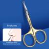 8KLANMMQ Eyebrow Trimming Tool Oblique Eyebrow Clip Nose Hair Clipping Ear Spoon 3 in 1 Set Stainless Steel Makeup Tools (Color : A, Size : 3PCS) (A 3PCS) view 3