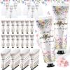 Swiffen 48 Sets a Little flower Is on The Way Baby Shower Hand Cream Bulk Baby Shower Favors Gifts Bridal Thank You Hand Cream for Guests Travel Size Lotion with Organza Bags view 1