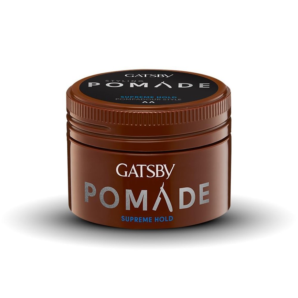 Pomade Wax for Supreme Hold, 2.64 Oz, Brown