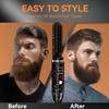 Beard Straightener for Men, Cordless Heated Beard Brush, Portable Beard Hot Combs, Ionic Mini Hair Straightener with 3 Temp Settings, Coarse Curly Hair Brush, Grooming Kit for Men view 2