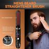 Beard Straightener for Men, Cordless Heated Beard Brush, Portable Beard Hot Combs, Ionic Mini Hair Straightener with 3 Temp Settings, Coarse Curly Hair Brush, Grooming Kit for Men view 3