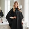Barber Cape - 12pcs Waterproof Hair Cutting Cape with Snap Closure, Anti-Static Salon Apron for Women, Men, Kids - Professional & Home Use, Black view 3