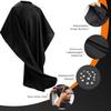 Barber Cape - 12pcs Waterproof Hair Cutting Cape with Snap Closure, Anti-Static Salon Apron for Women, Men, Kids - Professional & Home Use, Black view 4