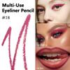 evpct Plum Maroon Red Eyeliner Pencils for Eyes, Plum Maroon Red Colored Eye Liner Pencil Pen Waterproof Smudge Proof, Colored Gel Waterline Eyeliner Pencil, Face Eye Paint Stick Halloween Makeup 18 view 4