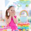 10Pcs Happy Birthday Headband with Teeth, Girl Birthday Crown Tiara Reusable Plastic Hair Bands Hoops Party Headbands for Toddlers Girls Kids view 4