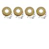 SGYYOFDP Shaver Replacement Blade 4 Heads Blades Shaver Head Replacement Blade,Compatible for Skull Shaver(Gold 4 pcs 1 Set) view 1