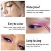evpct Pink Glitter Eyeliner Pencils for Eyes, Pink Metallic Shimmer Eye Liner Pencil Makeup Waterproof Smudge Proof, Colored Gel Waterline Eyeliner Liquid, Face Eye Paint Stick Halloween Makeup 03 view 4