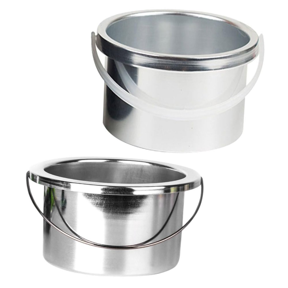 FOMIYES 2pcs Wax Warmer Inner Pan Metal Container for Hair Removal Wax Melting Machine and Easy to Inner
