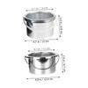 FOMIYES 2pcs Wax Warmer Inner Pan Metal Container for Hair Removal Wax Melting Machine and Easy to Inner view 2