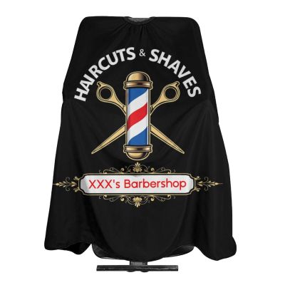 Custom Barber Cape Hairdresser Cape, Add Your Photo Text Logo Personalized Haircuts Shaves Salon Cape for Men, Customized Hair Cutting Cape for Barbershop