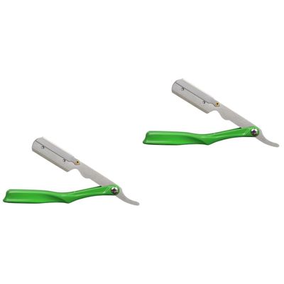 FOMIYES 2pcs Professional Shaving Blade Holder Razor Blade Holder Barber Razor Men for Shaving