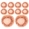 Beaupretty 10pcs Reusable Invisible Elastic Hair Bun Covers for Dancers and Everyday Use Comfortable Cloth Material and Design Hair Accessories view 1
