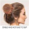 Beaupretty 10pcs Reusable Invisible Elastic Hair Bun Covers for Dancers and Everyday Use Comfortable Cloth Material and Design Hair Accessories view 4