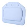 Thick Foam Spa Pillow with Suction Cup, PVC Bathroom Rest Foam Design Neck Cushion 21 * 31cm Orange Light Blue White Suitable for Bathroom view 3