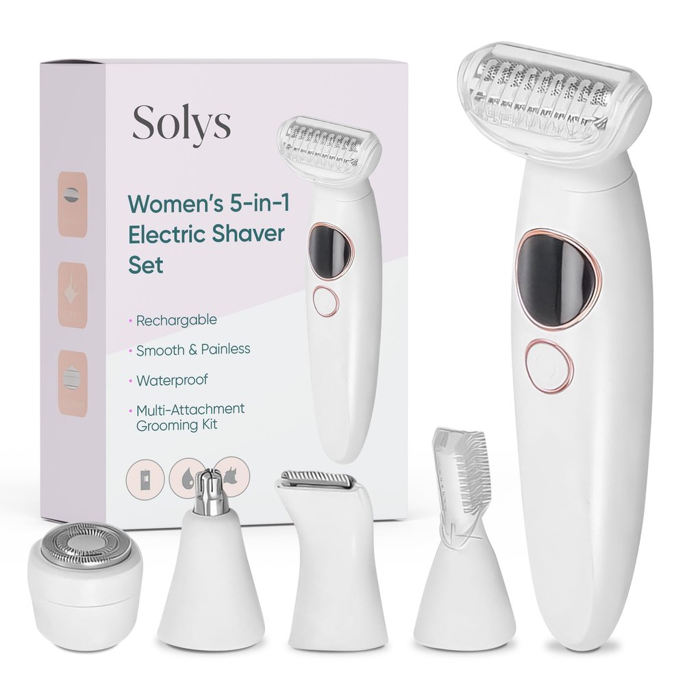 Solys Smoothshave 2.0 Ultimate Women's Razor for Sensitive Skin  Prevent Ingrown Hairs, Razor Bumps & Irritation  Smooth Shave, No Nicks or Cuts  Wet/Dry Use  Reusable