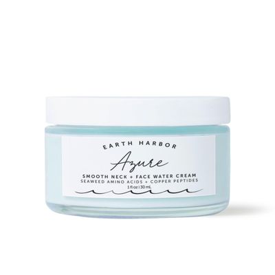 Earth Harbor Azure Peptide Smoothing Water Cream | Smooth Neck | Face Water Cream | 1 fl oz