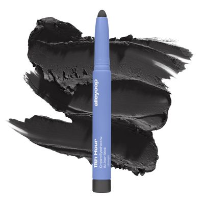 ALLEYOOP 11th Hour Waterproof Cream Eyeshadow Stick  Long-Lasting Eye Shadow Pencil & Eyeliner, Cream to Powder Stick & Highlighter  Smudge-Proof Eyeshadow Matte, Black Matte