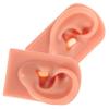 BIUDECO 2pcs Practice Piercing Silicone Human Ear Models Professional Training Supplies Realistic Ear Tunnels view 1