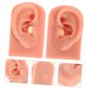 BIUDECO 2pcs Practice Piercing Silicone Human Ear Models Professional Training Supplies Realistic Ear Tunnels view 4