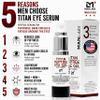 Man Labs Titan Peptide Cooling Eye Serum Mens Eye Cream Anti-Aging Bags & Dark Circle Appearance of Under Eye Bags Treatment for Men, Puffy Eyes Treatment Man Peptides, HA, DMAE, MSM Unscented view 2