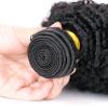 100% Unprocessed Afro Curly Human Hair Bundles 10A Brazilian Virgin Human Hair 2 Bundles 16 18 Inch Curly Weave Hair Extensions Natural Black Color for Women view 4