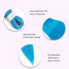 Blue Braiding Hair Pre Stretched 26 Inch 4 Packs Colored Braiding Hair Extensions for Braids Synthetic Yaki Braids Hair Professional Hot Water Setting (2 dark blue+2 light blue) view 4