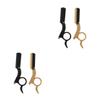 FOMIYES 4pcs Manual Straight for Men Finger for Beard Shaving Travel-friendly Design for Precise Grooming and Eyebrow Shaping view 1