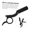FOMIYES 4pcs Manual Straight for Men Finger for Beard Shaving Travel-friendly Design for Precise Grooming and Eyebrow Shaping view 2