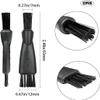 LinMei 24PCS Electric Shaver Cleaning Brush Double-Sided Nylon Bristles with Non-Slip Handle for Razors Trimmers Hair Clippers (Black) view 2