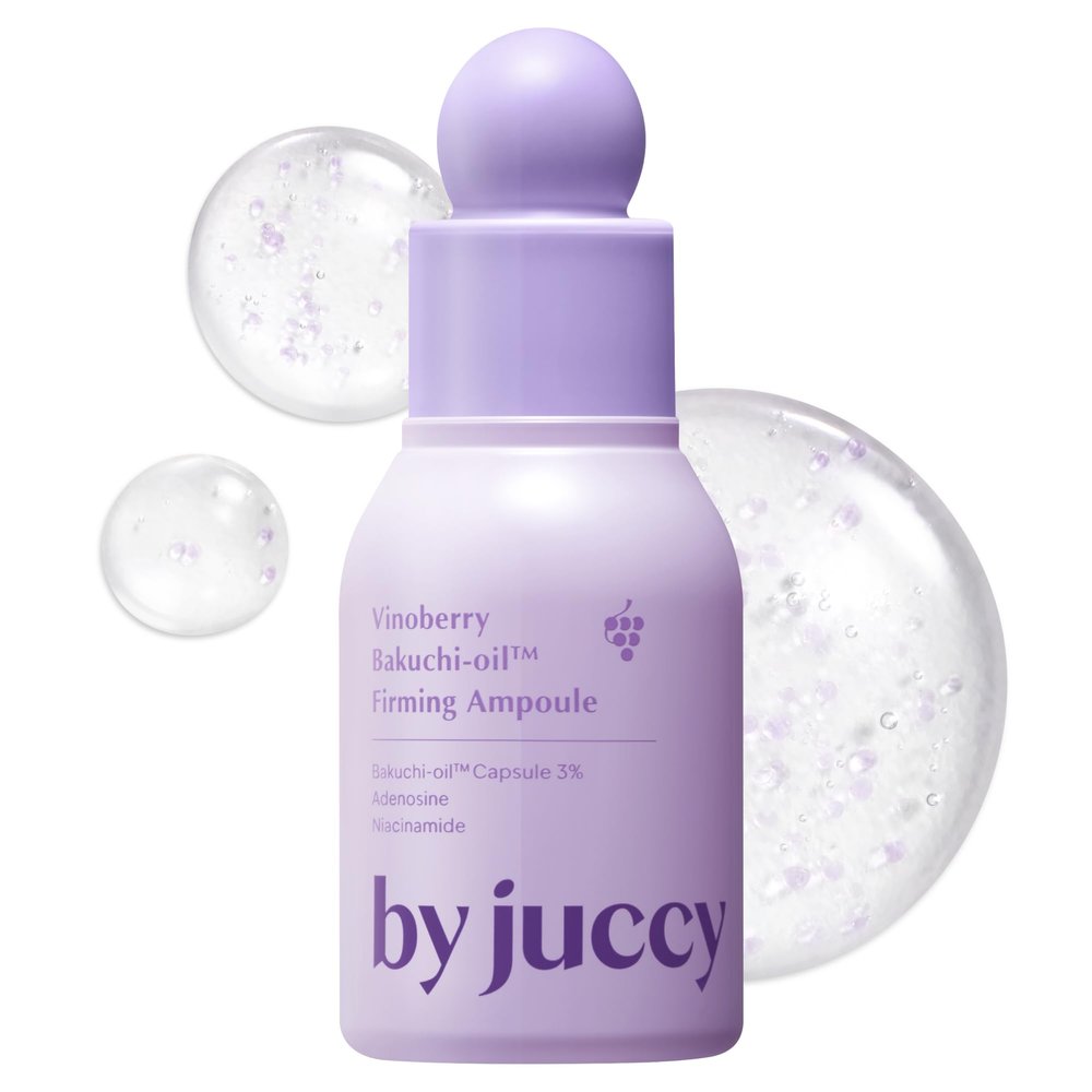 By Juccy Vinoberry Bakuchi-oil 30,000 ppm Firming AmpouleWrinkle-Softening & Texture-Perfecting | Bakuchiol, Viniferatrol, Peptides, Cica | Skin ElasticityKorean Skincare | By Juicy | 1.01 Fl.oz