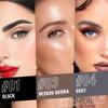 5 Pcs Ultimate Eyebrow Retractable Definer Pencils,Dual-Sided Natural Soft Textured Eyebrow Pencil, for Daily Look Eyebrow Makeup,Brow Brush,Fine Tip (black+3*milk tea+grey) view 2