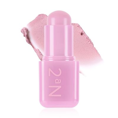 2aN Pocket Cotton Blurring stick (06 Cream Mauve, 0.12oz)  2-in-1 Lip and Cheek Soft Blur Stick, Cloudy Matte Finish, Tone-on-Tone Makeup, Lightweight Watercolor Texture