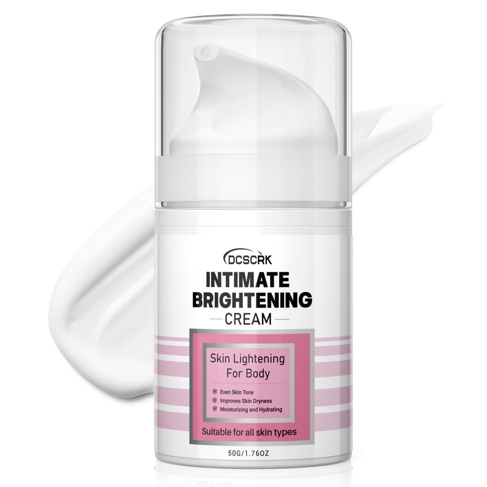 Skin Lightening Cream for Intimate Area Dark Spot Remover Skin Whitening Cream for Sensitive Part Underarms, Inner Thighs, Bikini Line, Knees and Elbows Bleaching Body Cream (1.76 Fl Oz)