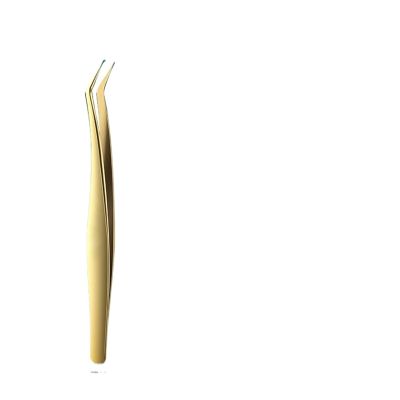 Anti-static Straight Eyelash Extension Tweezers Industrial Precision Curved Straight Lash Eyebrow Tweezers Makeup Tools(Feather)