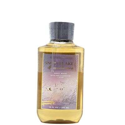 Bath and Body SNOWFLAKES & CASHMERE Body Wash with Pro Vitamin B5 + Aloe 10 Fl Oz / 295 ml Smells Like vanilla cashmere cream, caramel woods and frosted clementine Pack of 1
