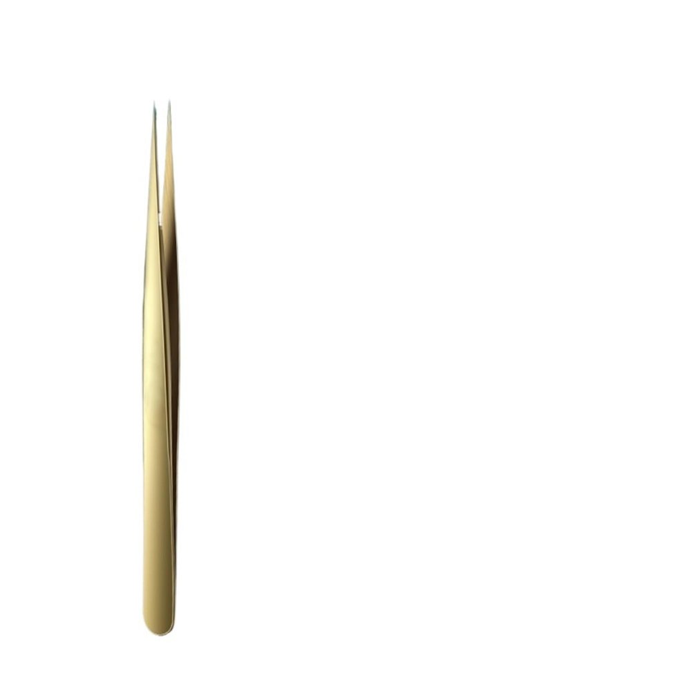 Anti-static Straight Eyelash Extension Tweezers Industrial Precision Curved Straight Lash Eyebrow Tweezers Makeup Tools(Pointed)