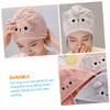 LODPWUY 1 Set Cat Hair Drying Towel Microfiber Hair Towel Shower Towels Bath Hair Dry Hair Turban Hair Dry wrap Turban Hair Turbans for Wet Hair spa Child Coral Fleece Cute Bandanna Bag/1017 view 2
