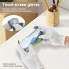 10 Pairs Cotton Gloves for Dry Hands Sleeping, Touch Screen Moisturizing Gloves Overnight, White Gloves for Women Men, Spa Treatment Gloves for Eczema Lotion, Work Glove for Serving Costume Inspection view 3