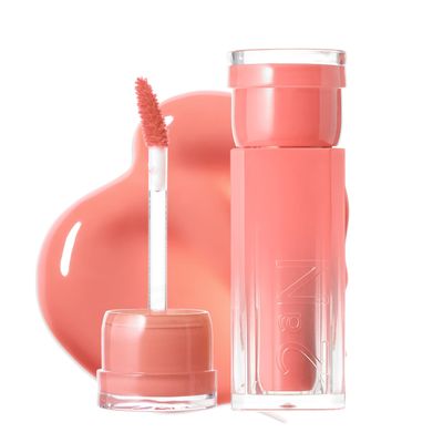 2aN Glaze Bouncing Tint  Lightweight, Moisturizing Lip Tint with High-Shine Finish, Smooth, Light Plumping, Comfortable Wear, Korean Makeup (Nudy Coco, 0.16 oz)