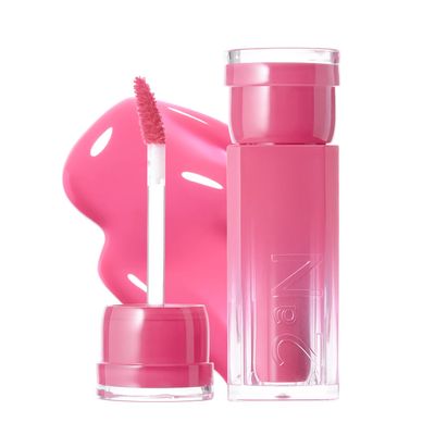 2aN Glaze Bouncing Tint  Lightweight, Moisturizing Lip Tint with High-Shine Finish, Smooth, Light Plumping, Comfortable Wear, Korean Makeup (Berry Shower, 0.16 oz)