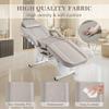 KIIUMI Facial Tattoo Chair, Esthetician Lash Bed Multi-use Tattoo Massage Table for Artist with Hydraulic Stool, 3-Section Beauty Barber Spa Equipment w/Removable Armrests & Headrest, Gray view 4