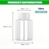 100 ml Transparent Plastic Bottle with Sealing lid for Travel, Cosmetics, Liquid Storage (100pcs Pack), Clear, Modern view 2